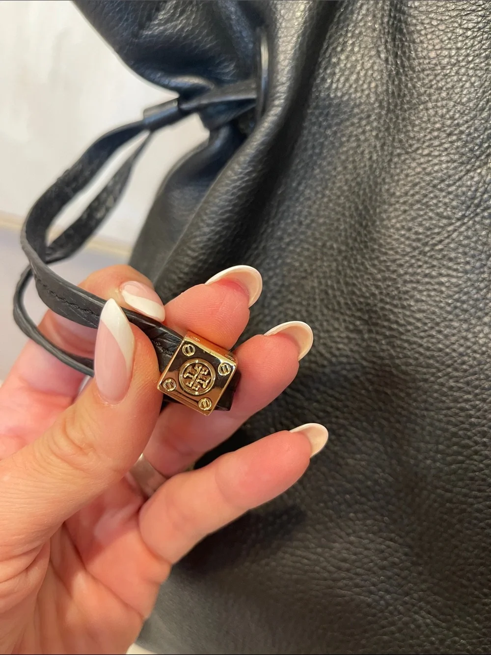 Tory Burch Black Marion Slouchy Tote